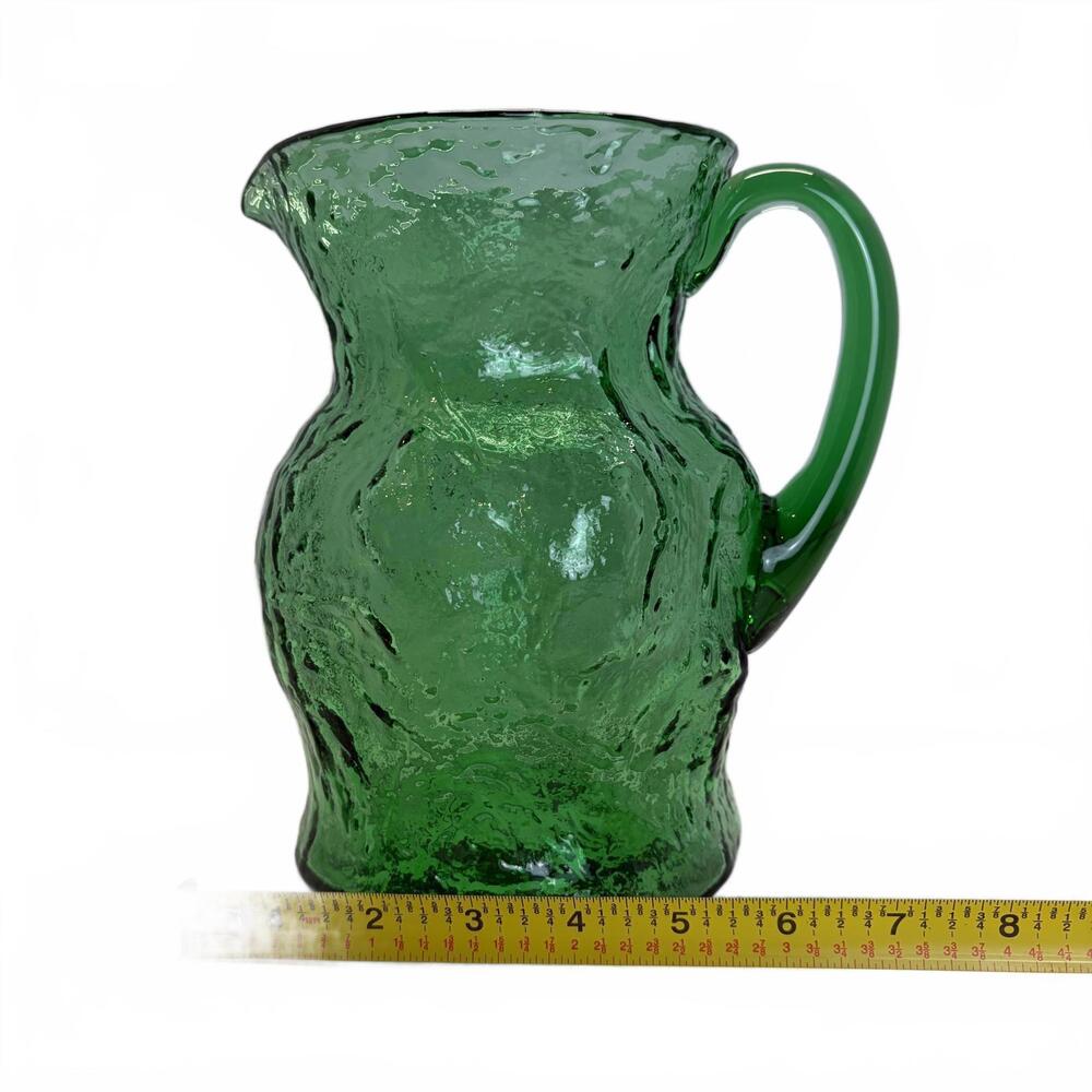 Vintage emerald green glass pitcher by Indiana Glass Company. - Picture 8 of 9